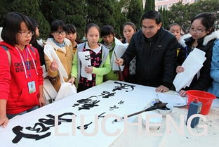 柳城縣書(shū)法藝術(shù)進(jìn)校園 組織文化藝術(shù)交流活動(dòng)